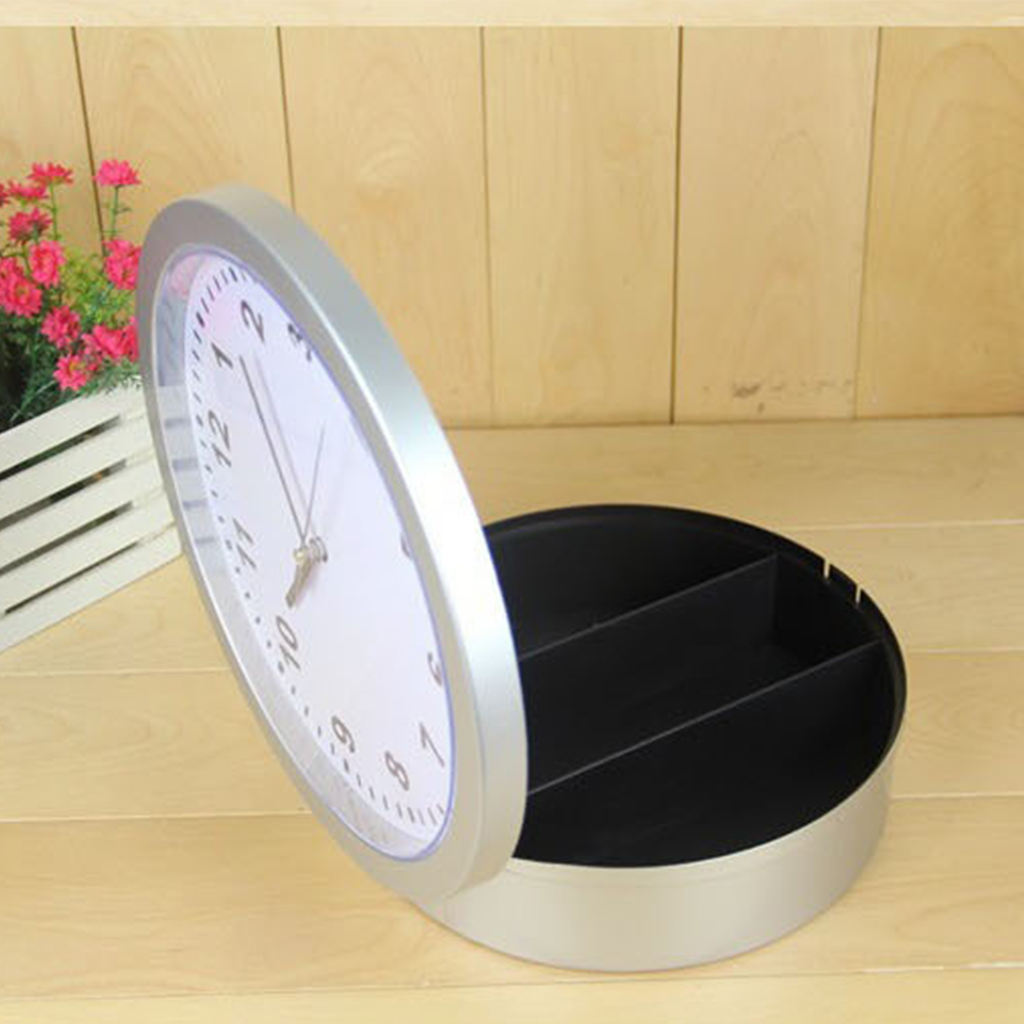 Multifunction Wall Clock Storage Box Clock Safe Box Wall Clock Jewelry Box