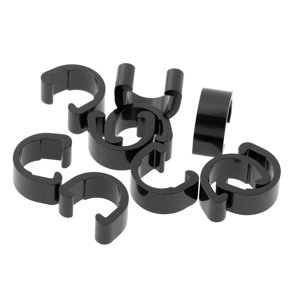 10pcs Alloy Hydraulic Housing C-Clips Mountain Bike Brake Cable Tube Fixing Clip 