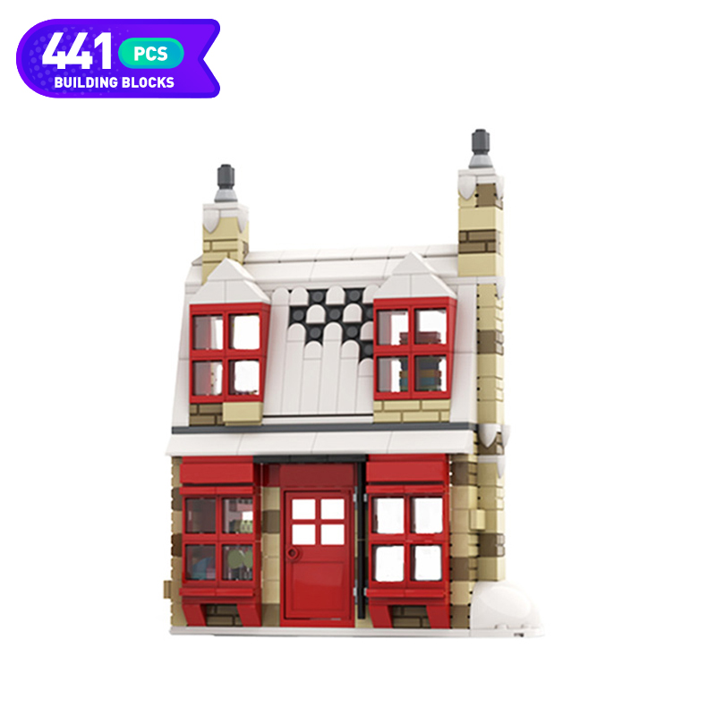 Magic World City Store Building Blocks Movie Creativity Street View Harris House Model Bricks Education Toys Block Moc