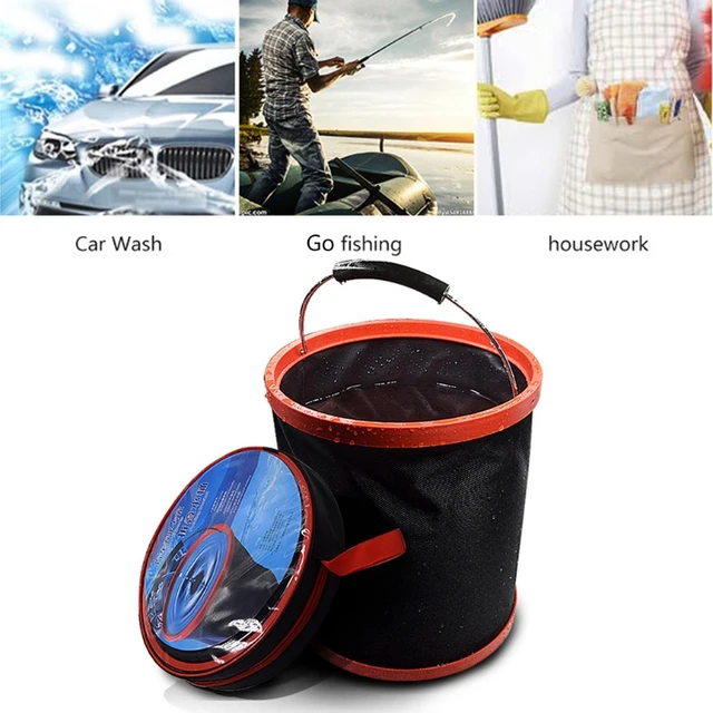 Car Folding Bucket Car Washing Foldable Bucket Collapsible Canvas Car  Washing Bucket 11l Capacity for Outdoor Fishing Auto - AliExpress
