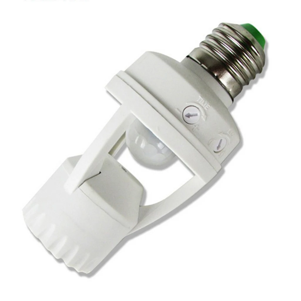 Infrared PIR Motion Sensor E27 LED Light Lamp Bulb Holder Socket Switch110V-240V