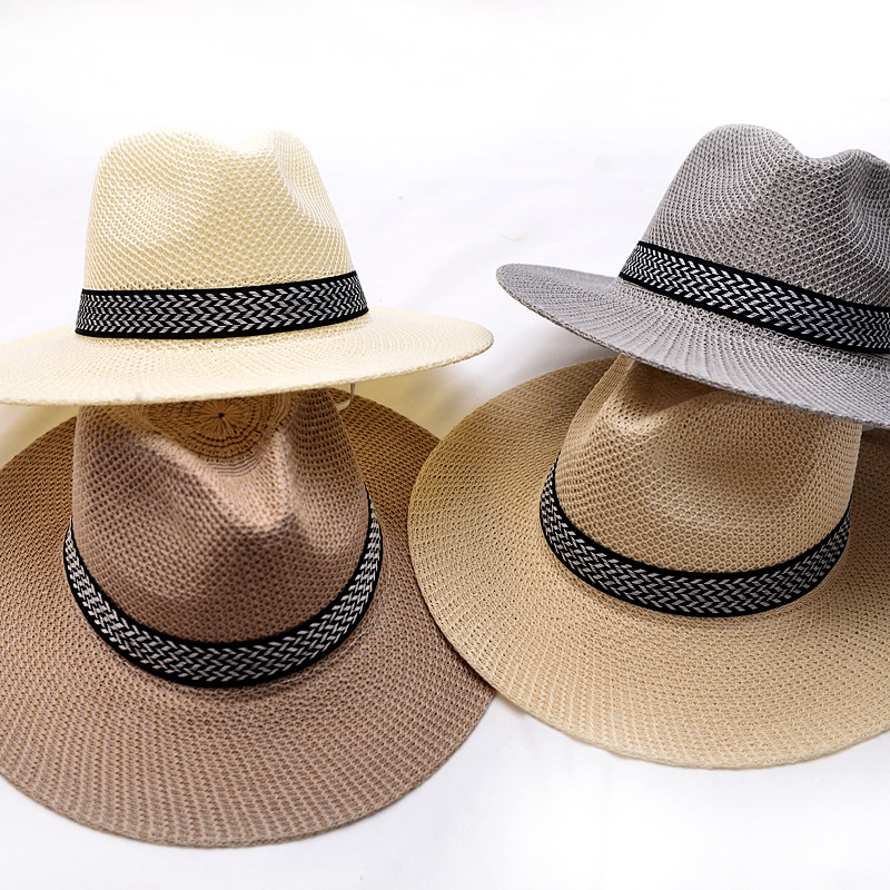 Panama Hat Paper Straw Women Men Cap 