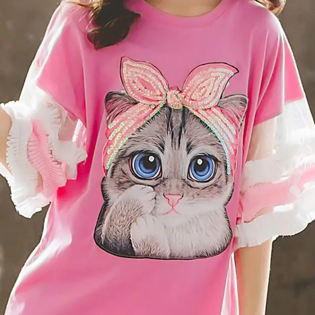 Cat Dress, Girls Tank Dress With Cats Design, Pink Dress, Summer Dress for  Girls, Pretty Cat Dress, 100% Cotton, Dress for Girls, Handmade -   Canada