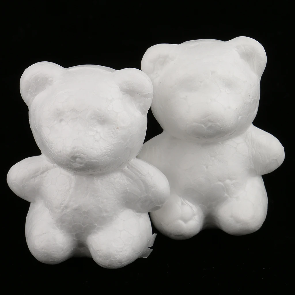 Phenovo 20pcs/Lot Butterfly/Star/Bear Shaped Styrofoam Foam Ornaments for DIY Modelling Craft Christmas Trees Decor Kids Craft