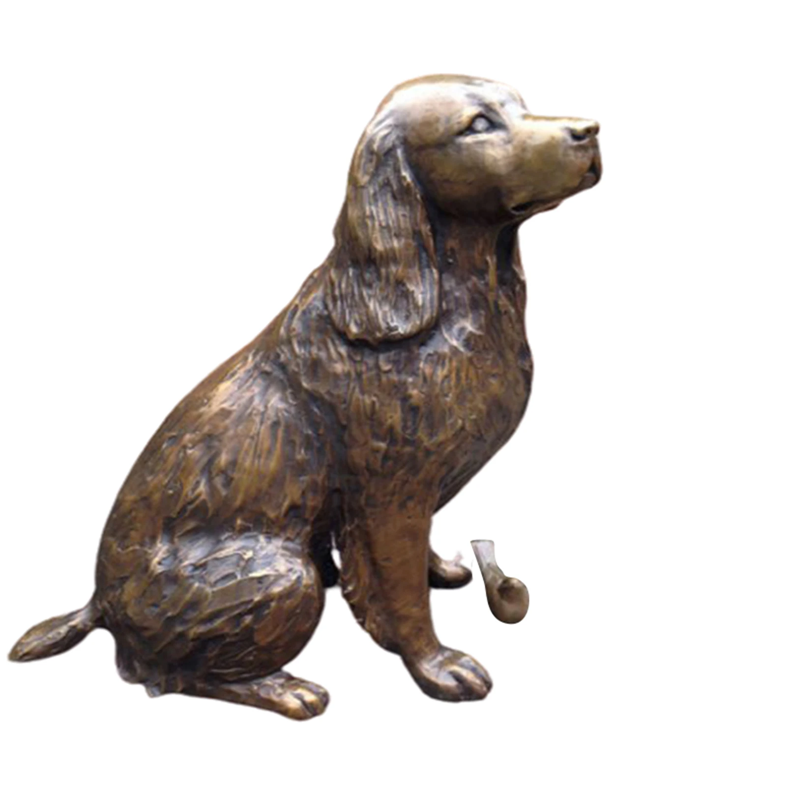 resina animal cão escultura quintal gramado ao ar livre ornamento decorativo