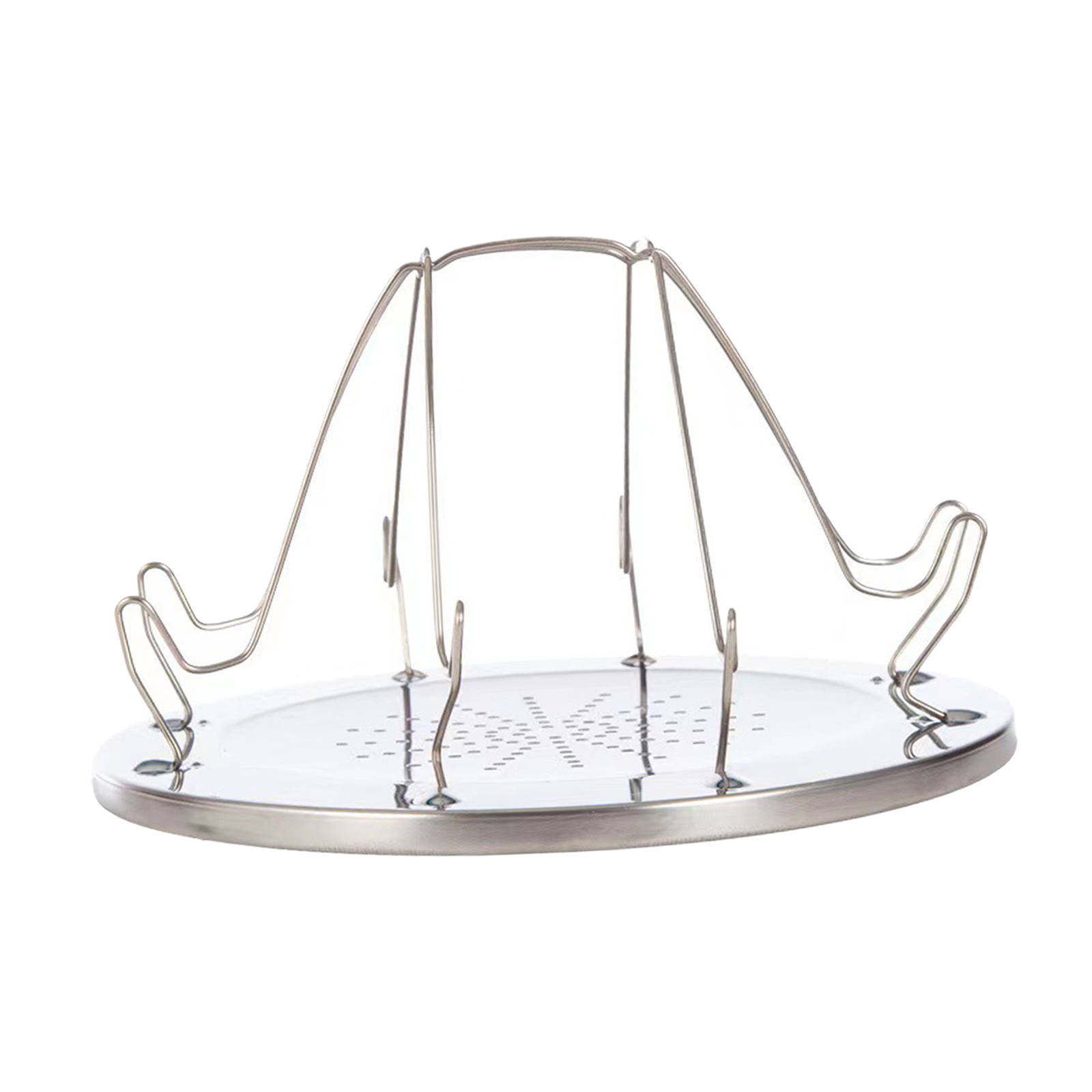 Tray Porous 4 Slice Foldable Stainless Steel Cookware Convenient Bread Toaster Rack for Cooking Camping Home Cooker Friends