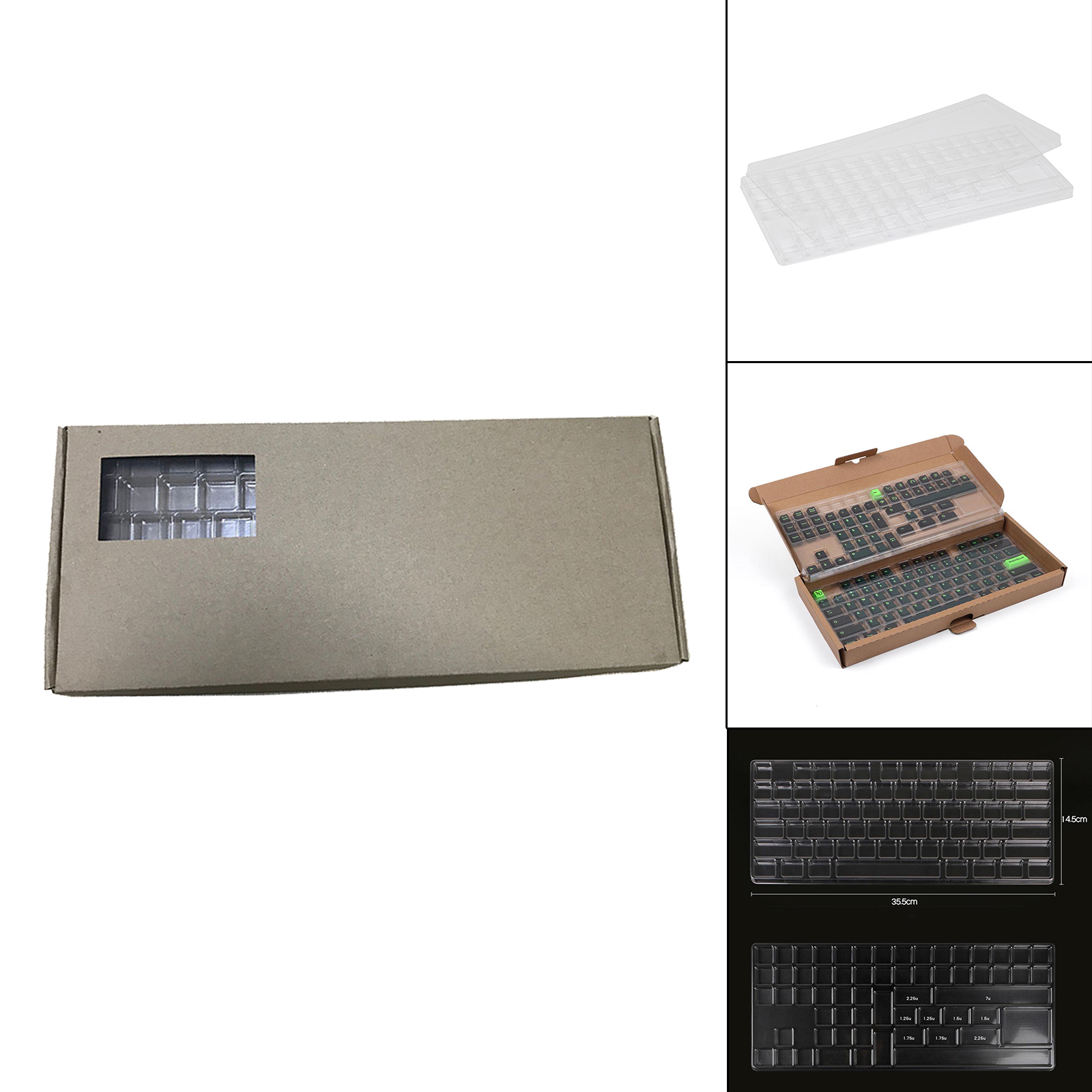 2 Layers Keycap Storage Box, Dustproof Washable Clear Cover with Dividers for Keycaps Collection Keyboard Set Organizer 2 Layers Keycap Storage Box, Dustproof Washable Clear Cover with Dividers for Keycaps Collection Keyboard Set Organizer