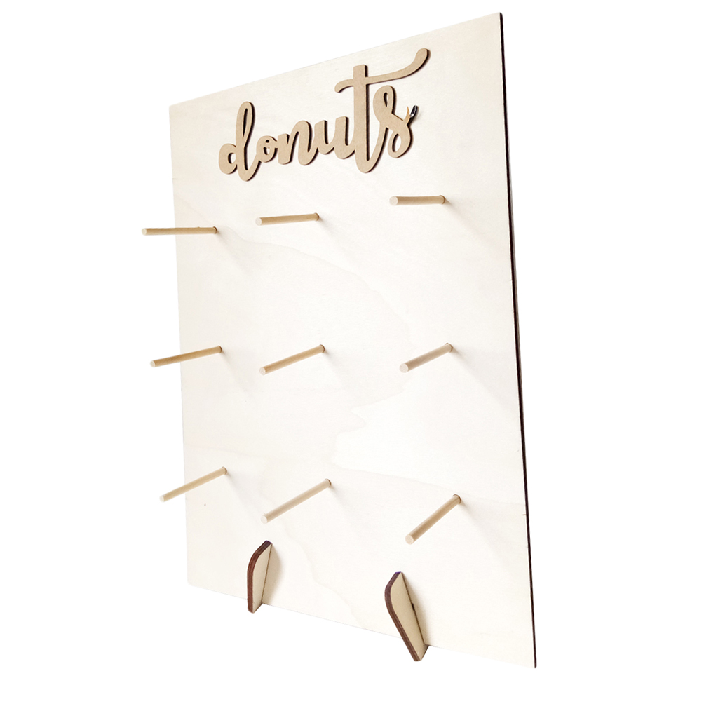Wooden  Stand Donut Party Decoration Doughnut Holder