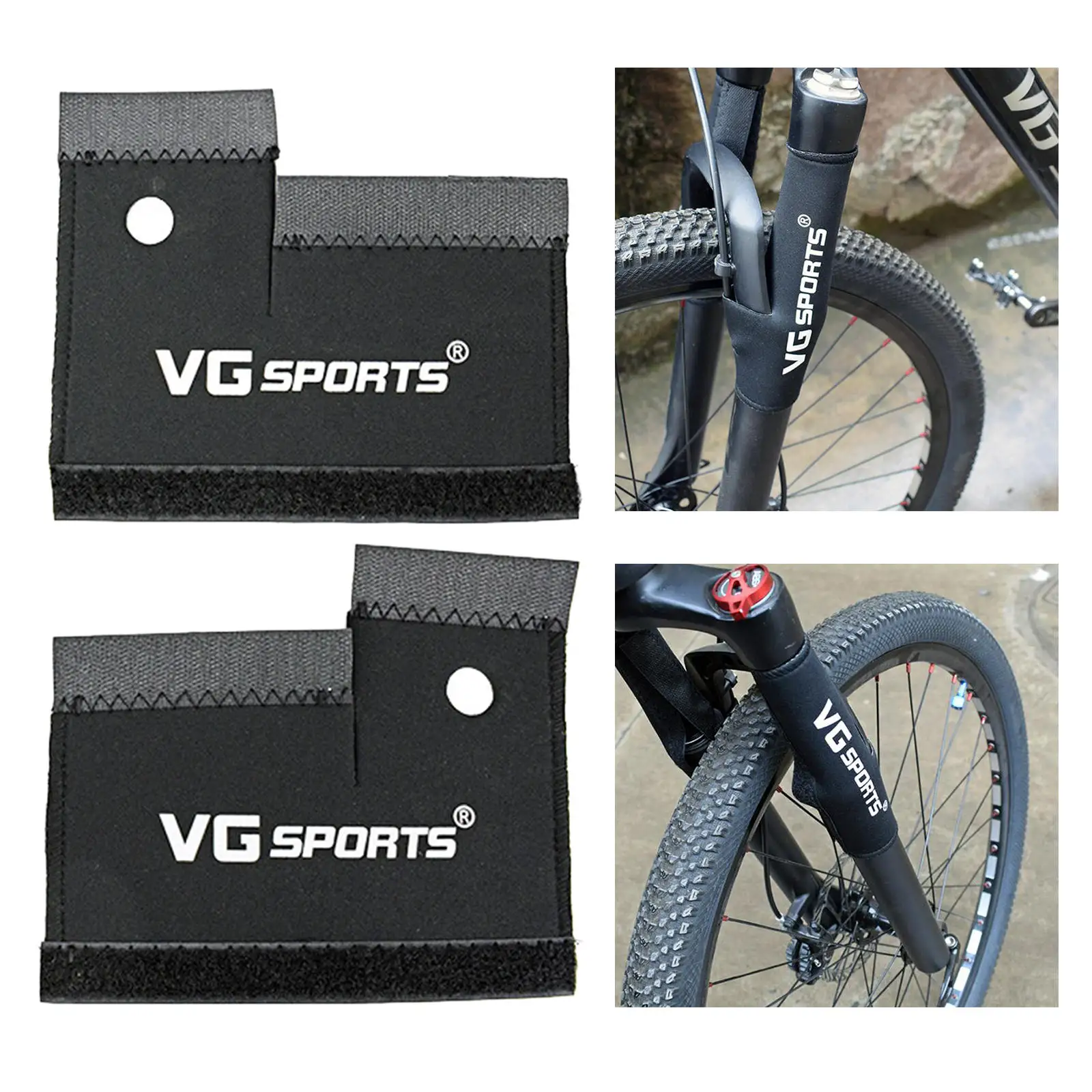 1 Pair Bike Front Fork Protective Pad  Wrap Cover Guard Cycling Bicycle MTB Accessories