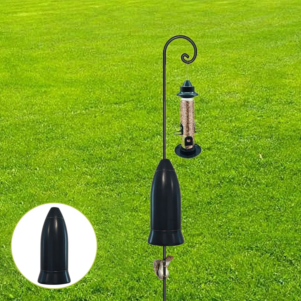 Wrap Around Squirrel Baffle Anti-Rust Bird Feeder Protection for Round Posts Bird Feeder Poles