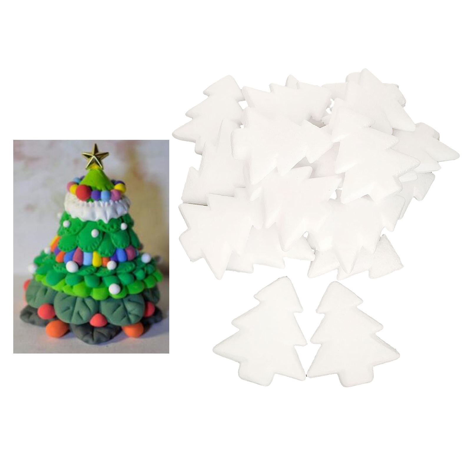 20Pcs/Set DIY Christmas Tree Diy Making Materials Kid Craft for Xmas Party