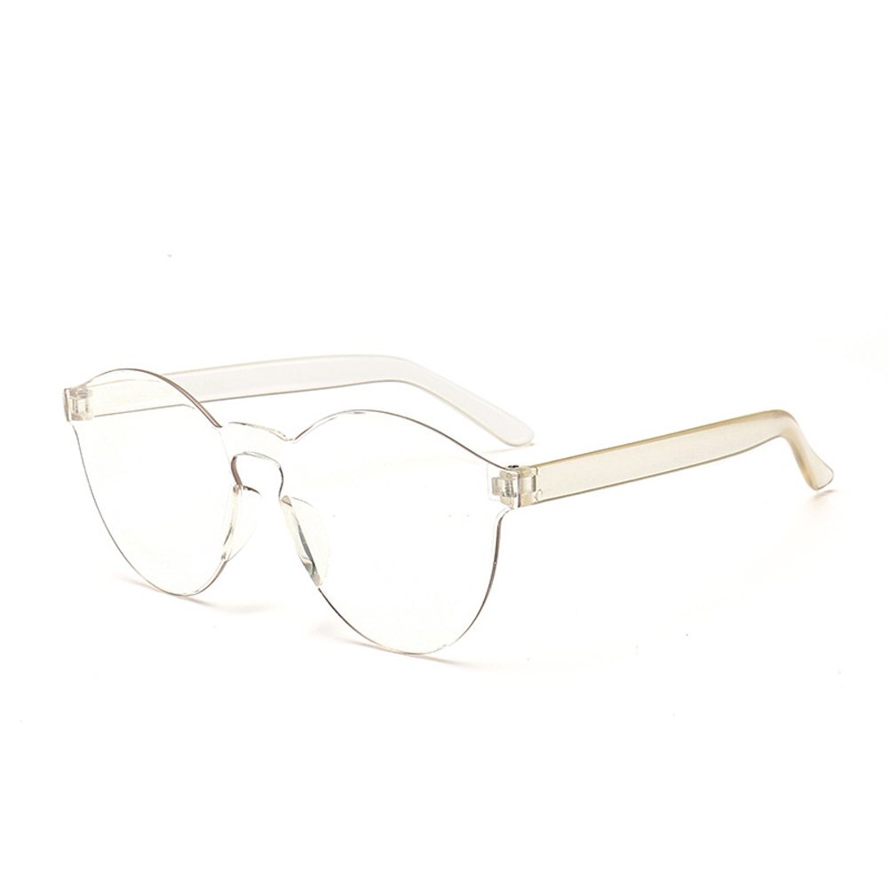 MUSELIFE Einteilige rahmenlose Sonnenbrille Damen Großhandel Mode Farbsonnenbrille Bonbonfarbene Brille Top Trendige Brillen – Detail 17