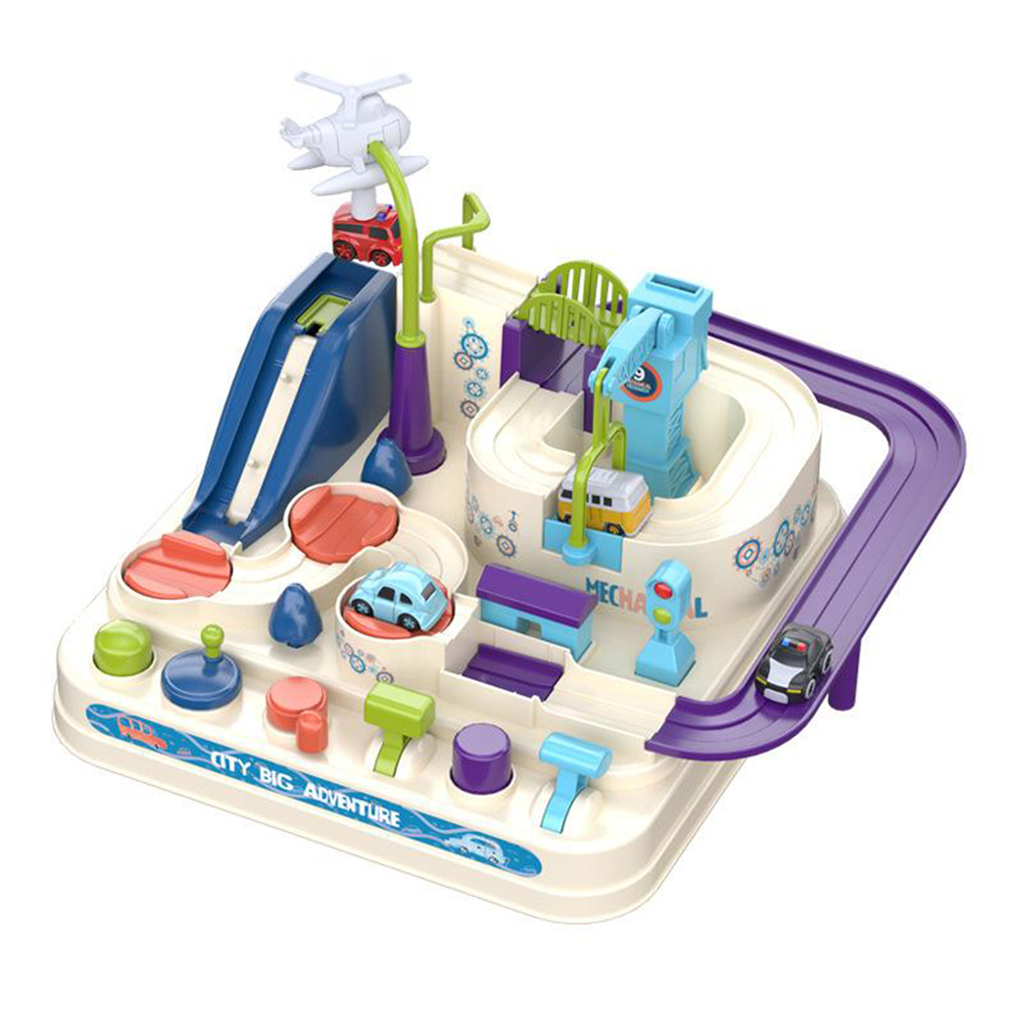 Toddlers Kids Educational Race Car Track Toy Car Adventure Puzzle with 9 Challenges