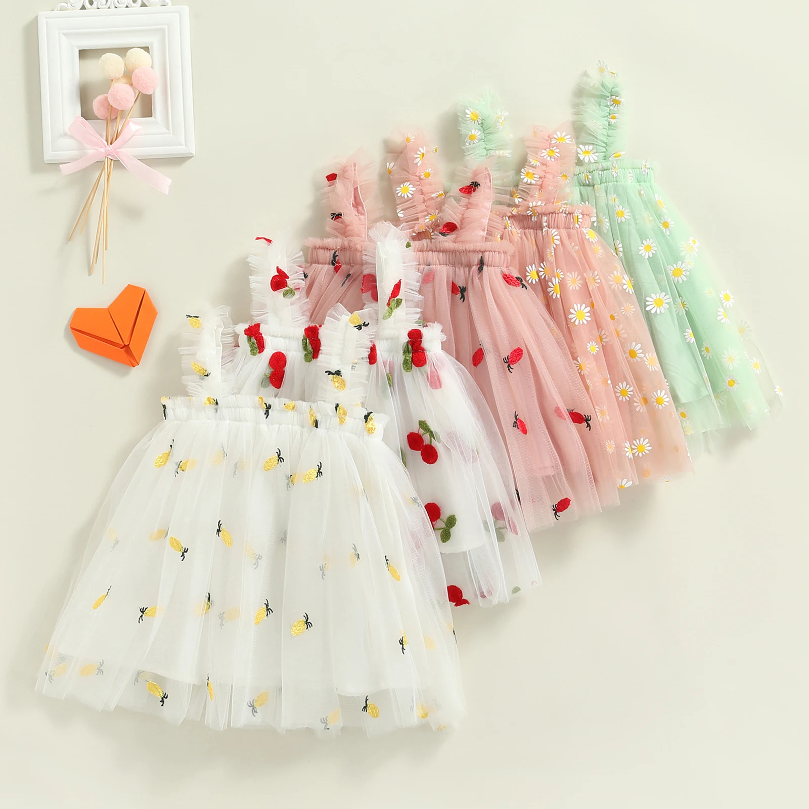 0-5Y Toddler Girls Princess Daisy/Fruit Dress - MumsDeal
