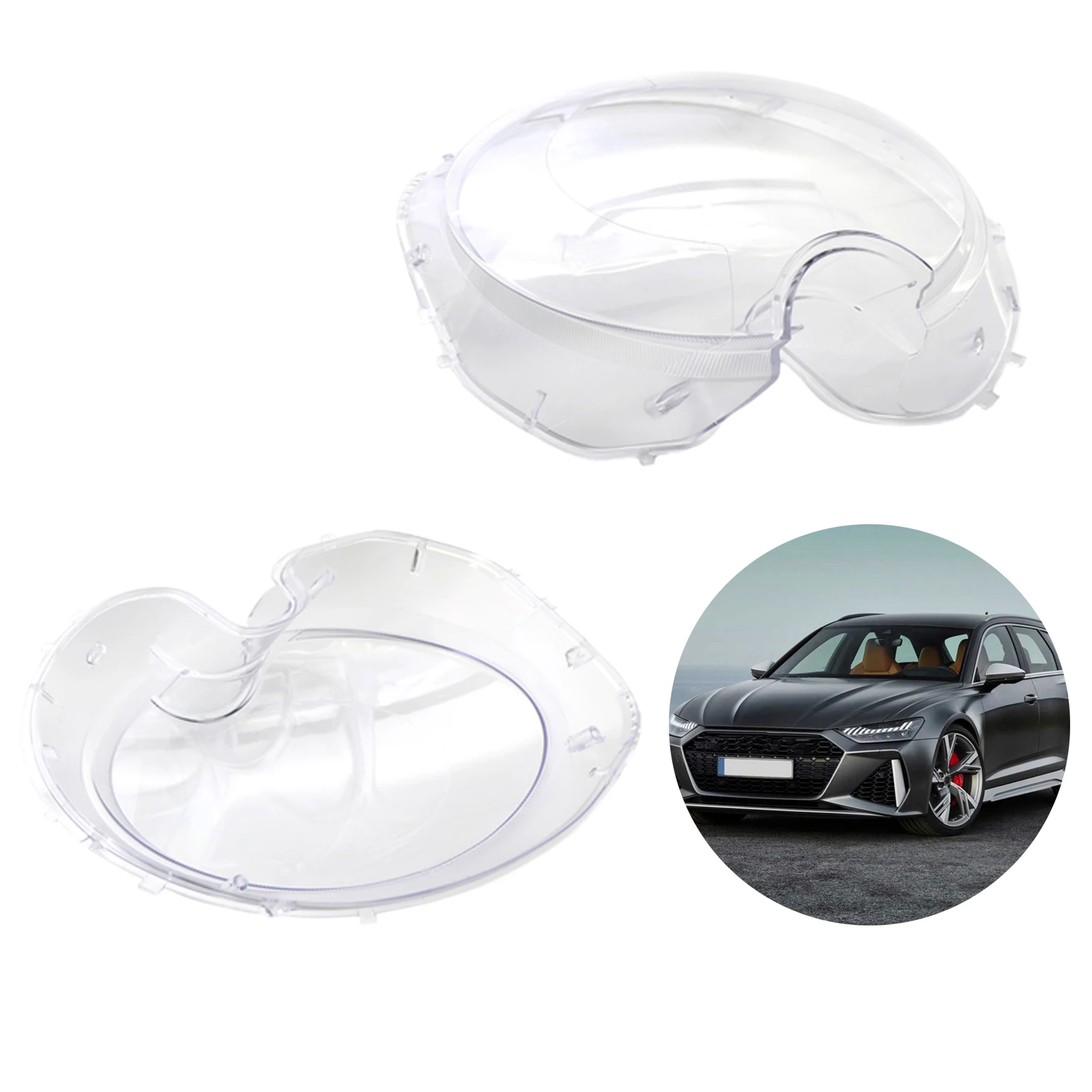 Clear Headlamp Lens Cover Lampshade for Mini R56 Cooper Hatchback 07-13 63127270023 63127270024 Replacement Parts Accessories