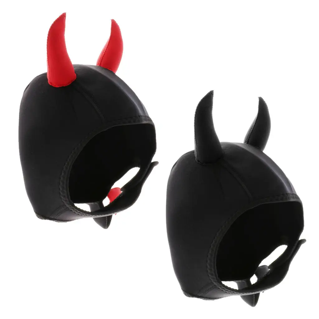 Neoprene Thermal Devil Headgear with Hood for Wetsuit for Scuba Diving