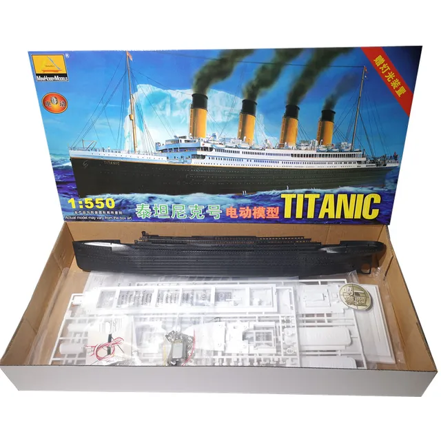 MINI HOBBY MODELS 81301 1/550 TITANIC With Light Version Assembly Model  Building Kits For Adults Hobby Collection Boys Gift