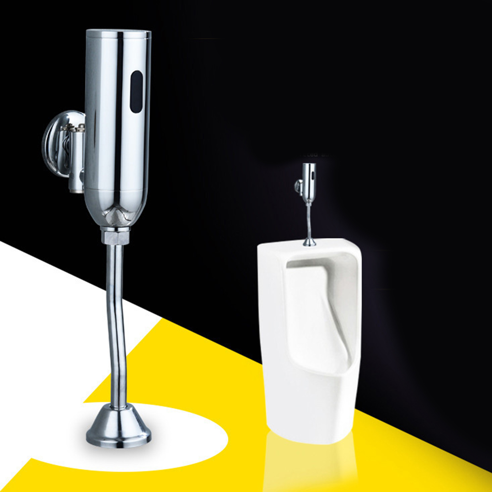 Urinal Flush Valve Brass Toilet Wall Mounted Intelligent Automatic Sensor Urinal Flush Valve