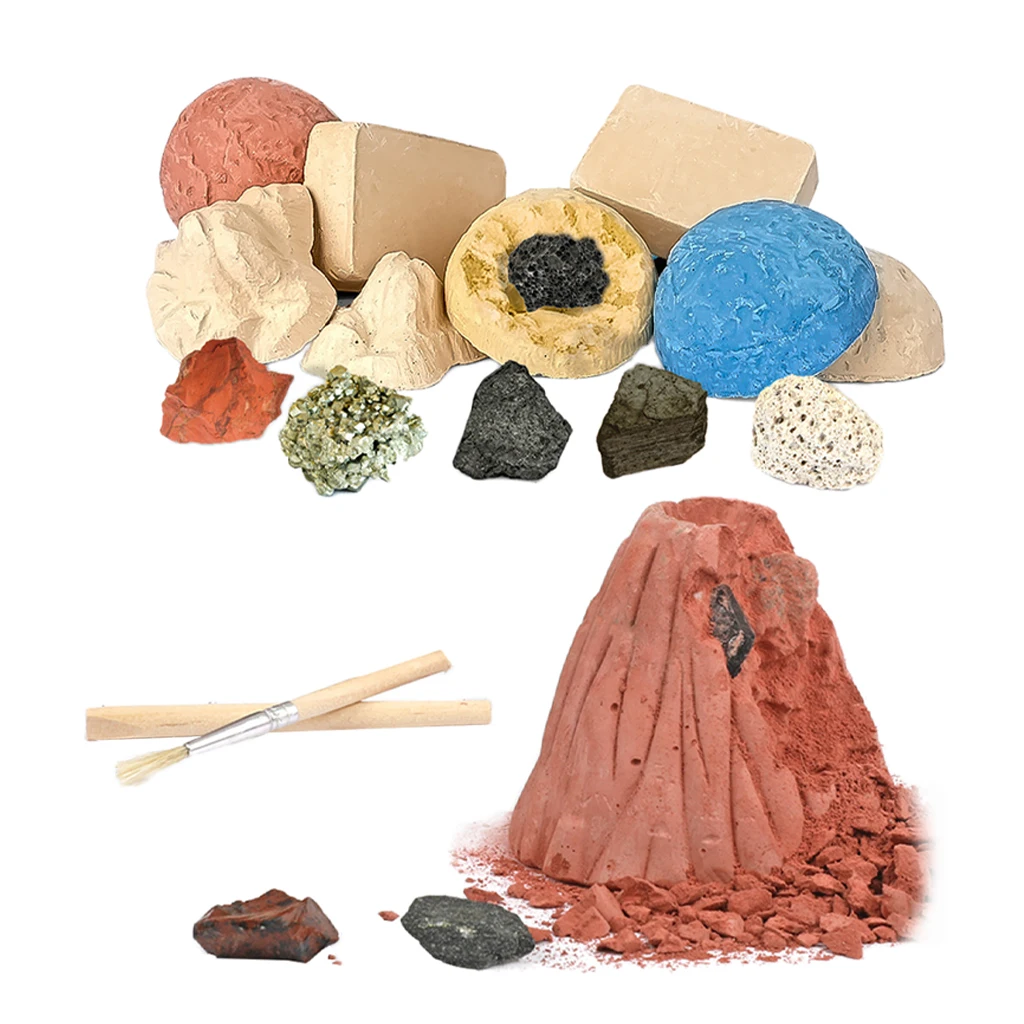Gemstone and Fossil  Kits for Kids Educational Toys,Pretend Play Science Archaeology STEM Learning Mineralogy and Geology