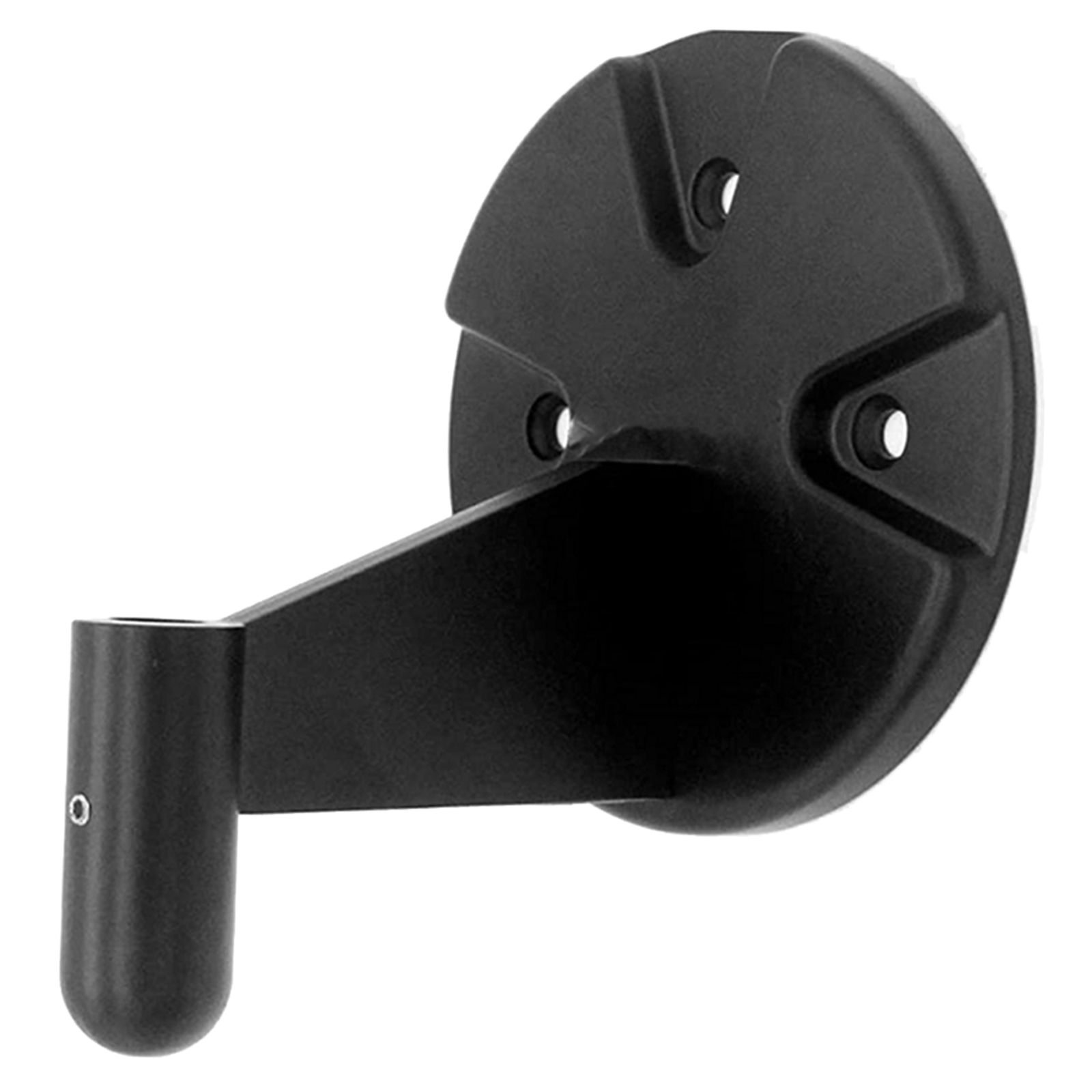 Wall Mount, Fit for  Boom Arm, Microphone, Mobile Phone, Stand ,with Round Plate ,with Attaching Holder Black Easy to Install