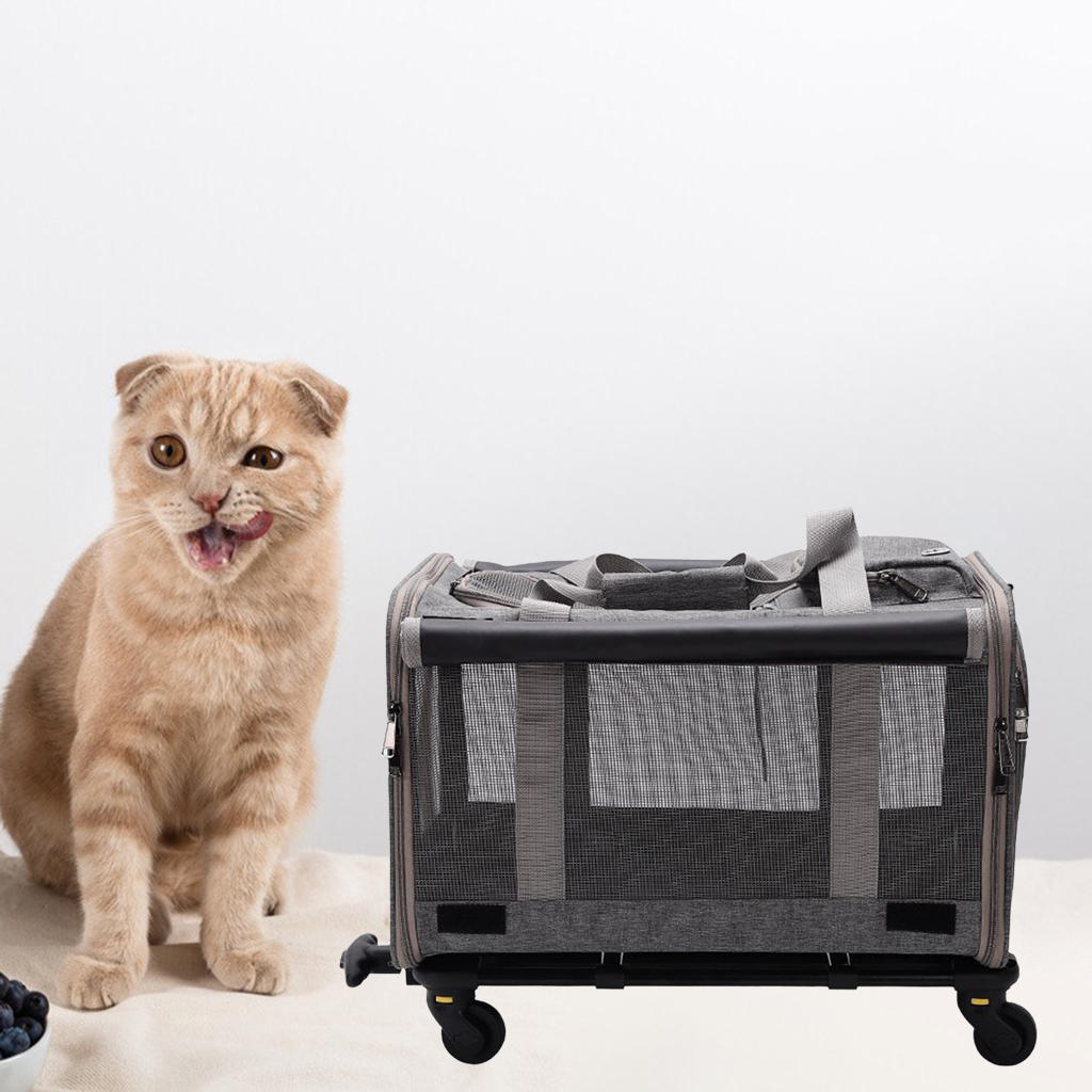 Portable Pet Carrier Bag Stroller Tote Case Folding for Transport Dog Rabbit Kittens, Small and Medium, Dogs Cats