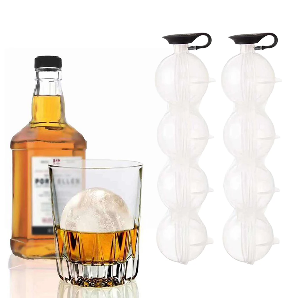 4-Cavity Ice Cube Maker for Whiskey Hockey Beer Beverages Juice 3D Mould Kitchen Tool Accessories Resuable
