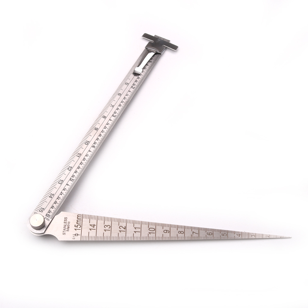 0-15mm Gap Ruler 0-150cm Straight Ruler Double Side Gap Gauge Set for Guitar