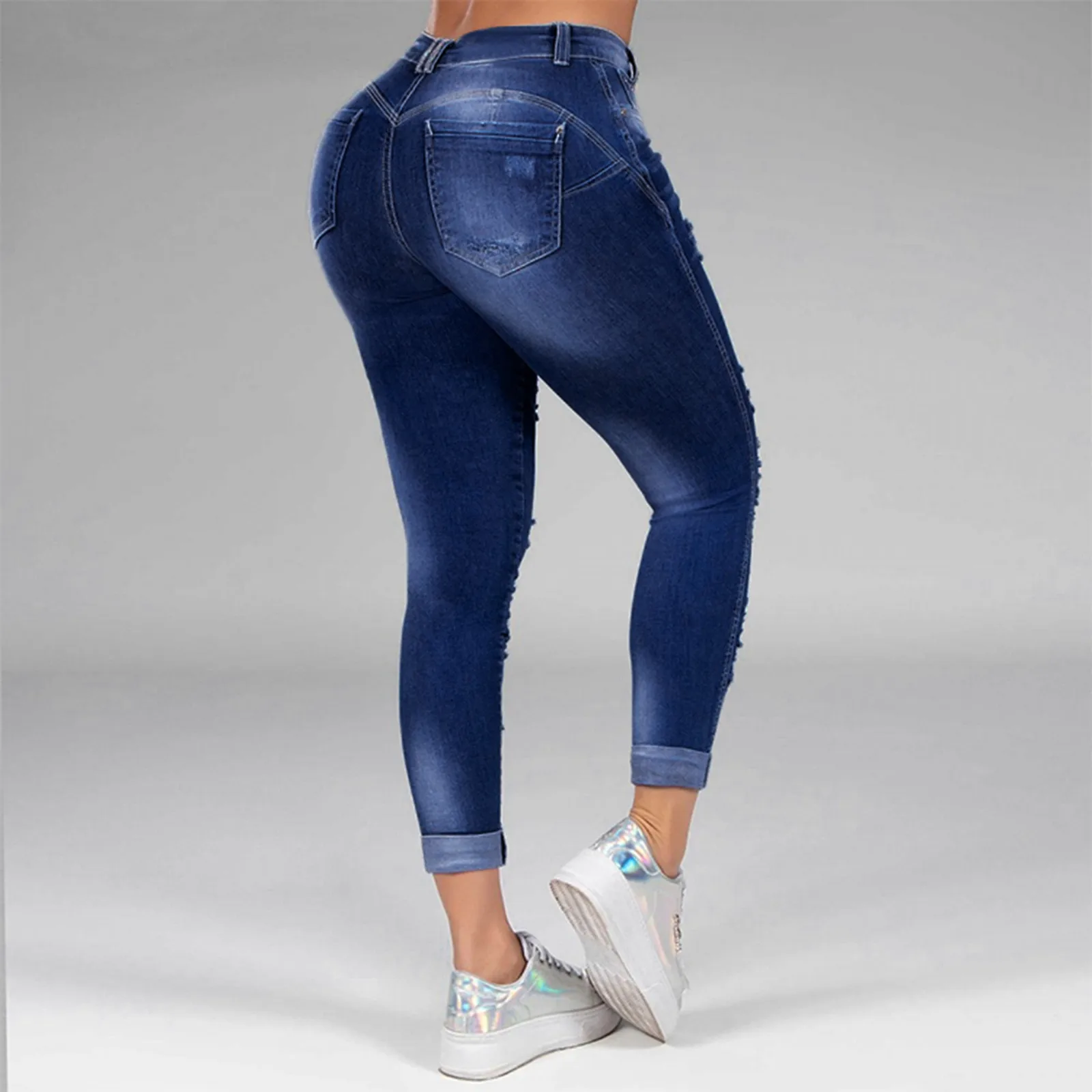 size 5xl 6xl calças lavadas jeans denim