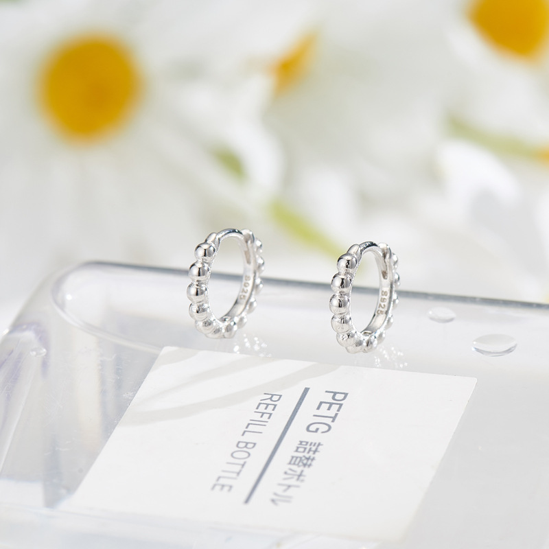 REETI 925 Sterling Silber Geometrie Hoop Ohrringe für Frauen Tier Silber Gold Schmuck Geschenke Trendy – Detail 3