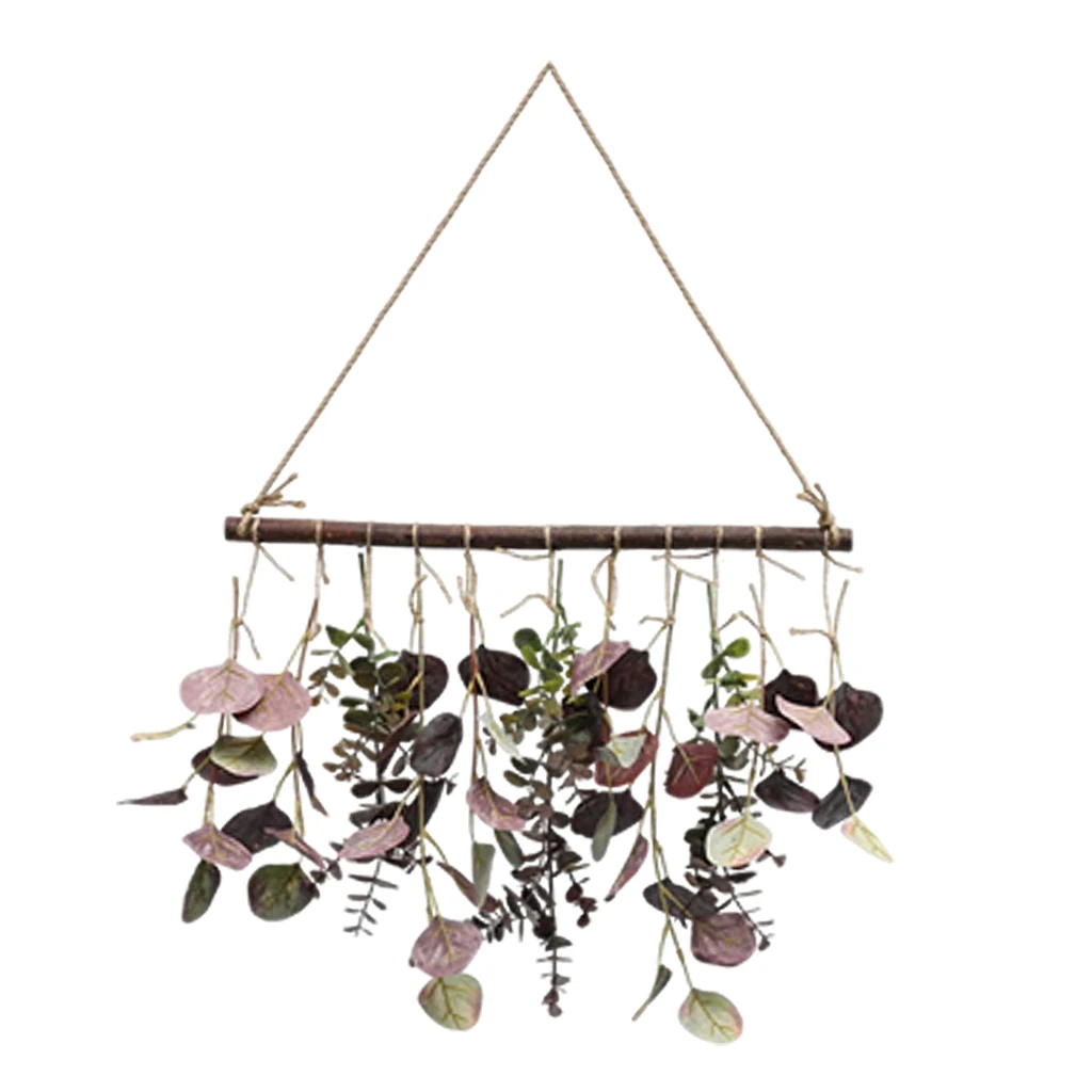 Wall Hanging Decoration Eucalyptus Leaf Door Ornament Pendant Greenery Fake Leaves Farmhouse Party Artificial Home Decor