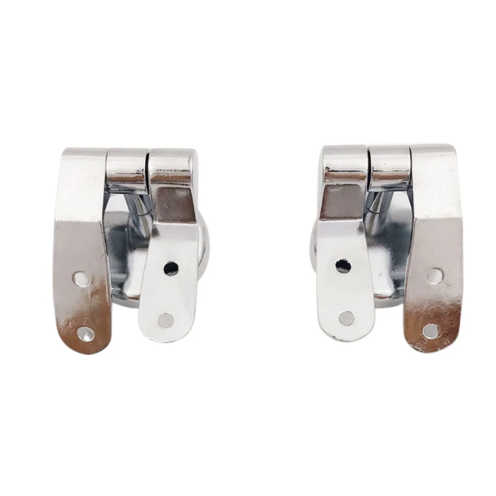 Toilet Seat Hinge Replacement Chrome Toilet Mountings Zinc Alloy With Fittings for MDF Wooden Toilet Seat Resin Toilet Cover