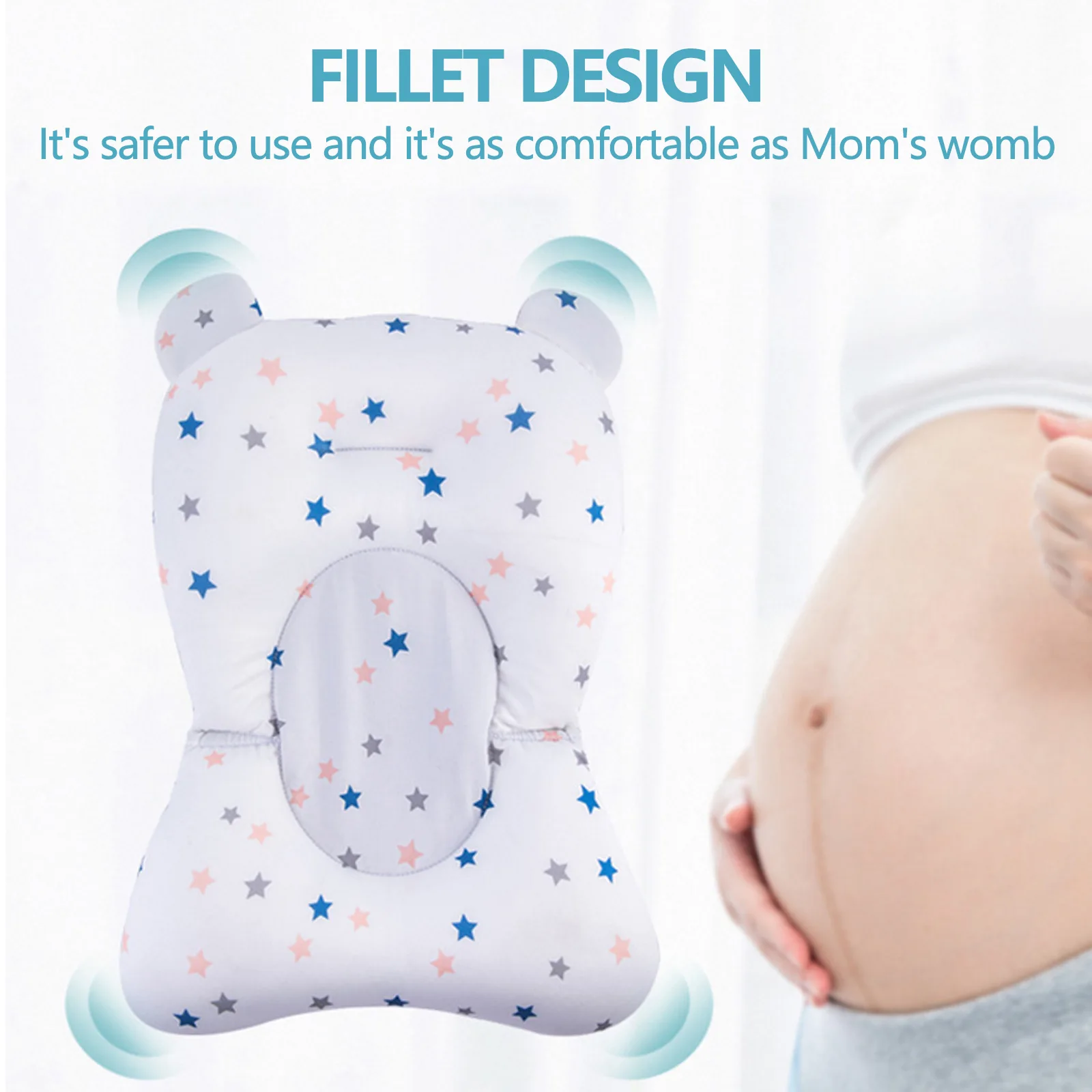 almofada de banho do bebê universal flutuante antiderrapante infantil banheira almofada travesseiro assento de apoio para meninos meninas meses