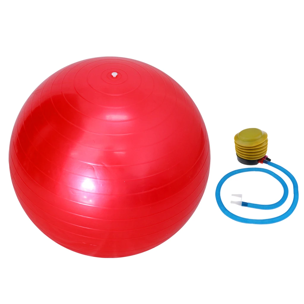 55cm Anti Burst Sports Yoga Ball w/ Pump Pilates Fitness Gym Balance Stability Swiss Ball  Exercise Workout Massage Ball