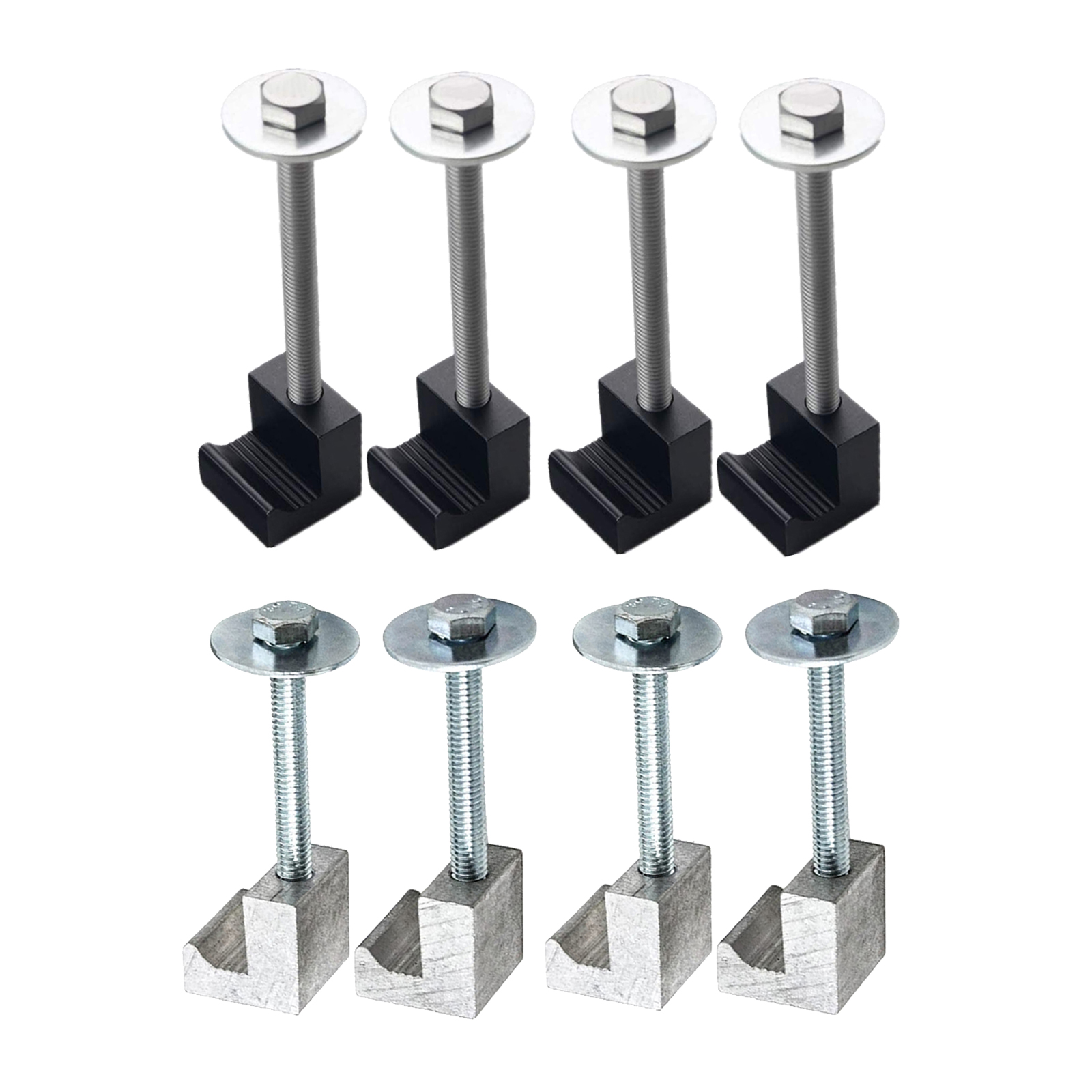 Universal Car Accessories Mounting Clamps for Pickup Truck Toolbox Tie Downs Aluminum J Hook Crossover