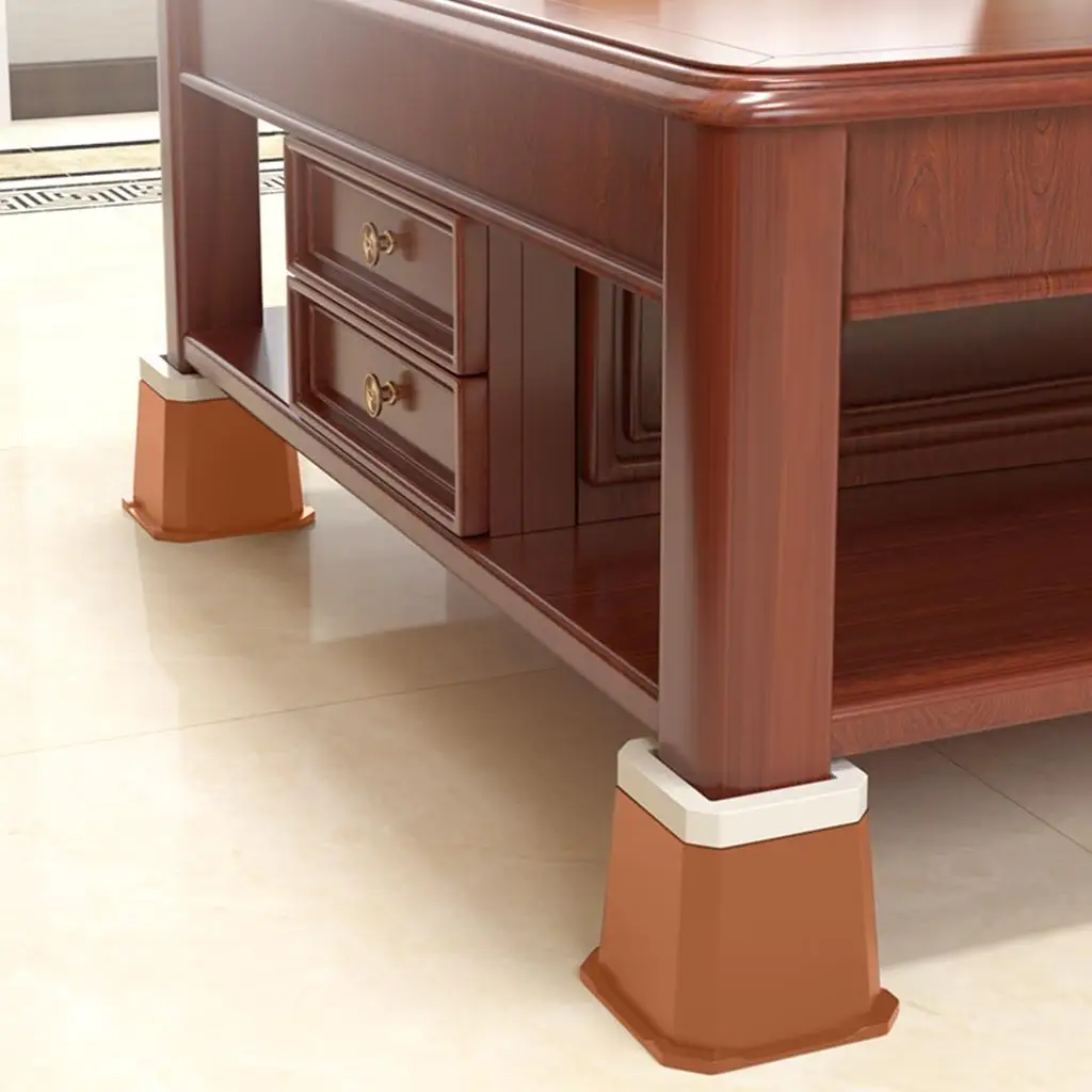 Furniture Risers Furniture Lifter Anti Slip Wear-Resistant Floor Protector Pads Chair Leg Lifts Bed Riser for Table Bed Desk