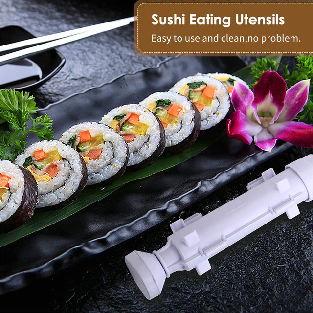 Sushi Roll Maker Set DIY Sushi Making Kitchen Supplies Multifunctional Mould  Sushi Curtain Kitchen Tools Onigiri Roll Mold Kit