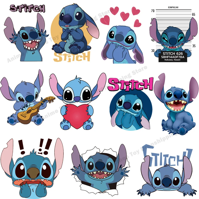 sewing supply near me Disney Stitch Cartoon Cute Anime Iron on Patches for Clothing T-shirt Themo Transfer Stickers Appliques on Clothes Accessories buy sewing supplies online
