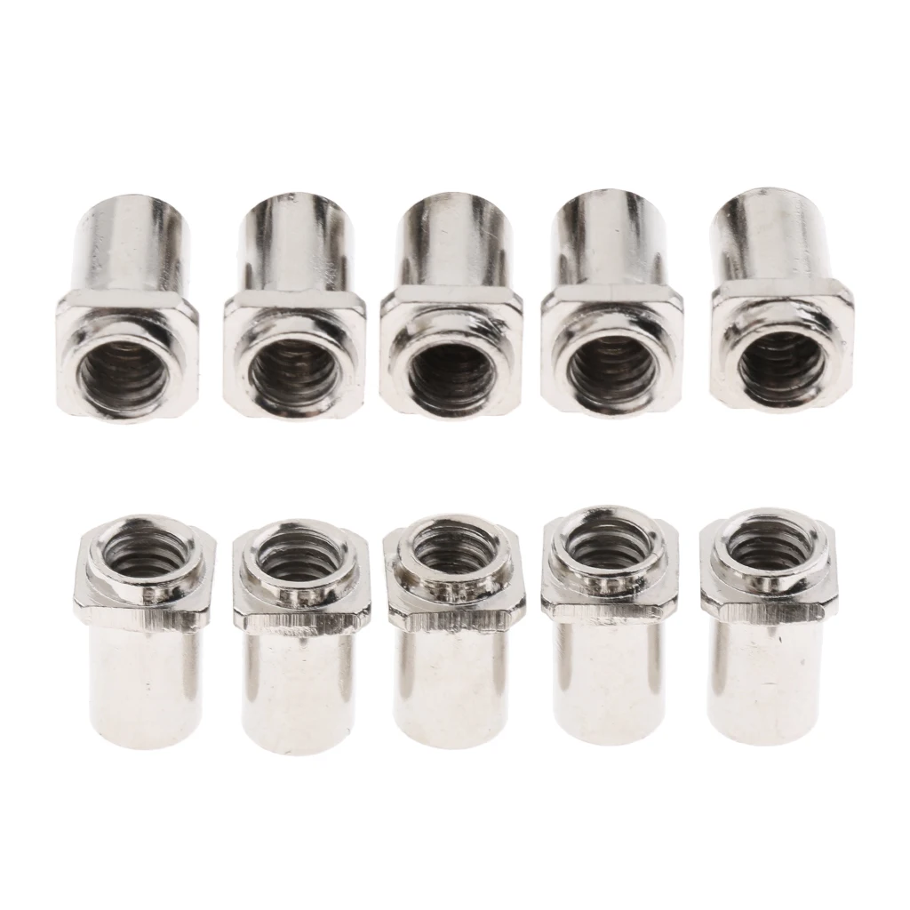 10pcs Thread Swivel Nuts for Tom Drum Lug Replacement Accessory