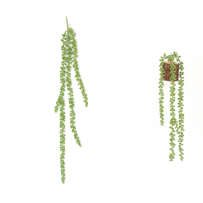 String Of Pearls Fake Artificial Succulents Hanging Plants Green ELEGANT