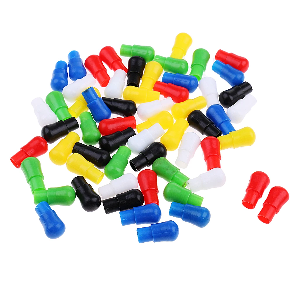 60pcs/set 23mm Multi-color Replacement Pegs for Traditional Plastic Chinese