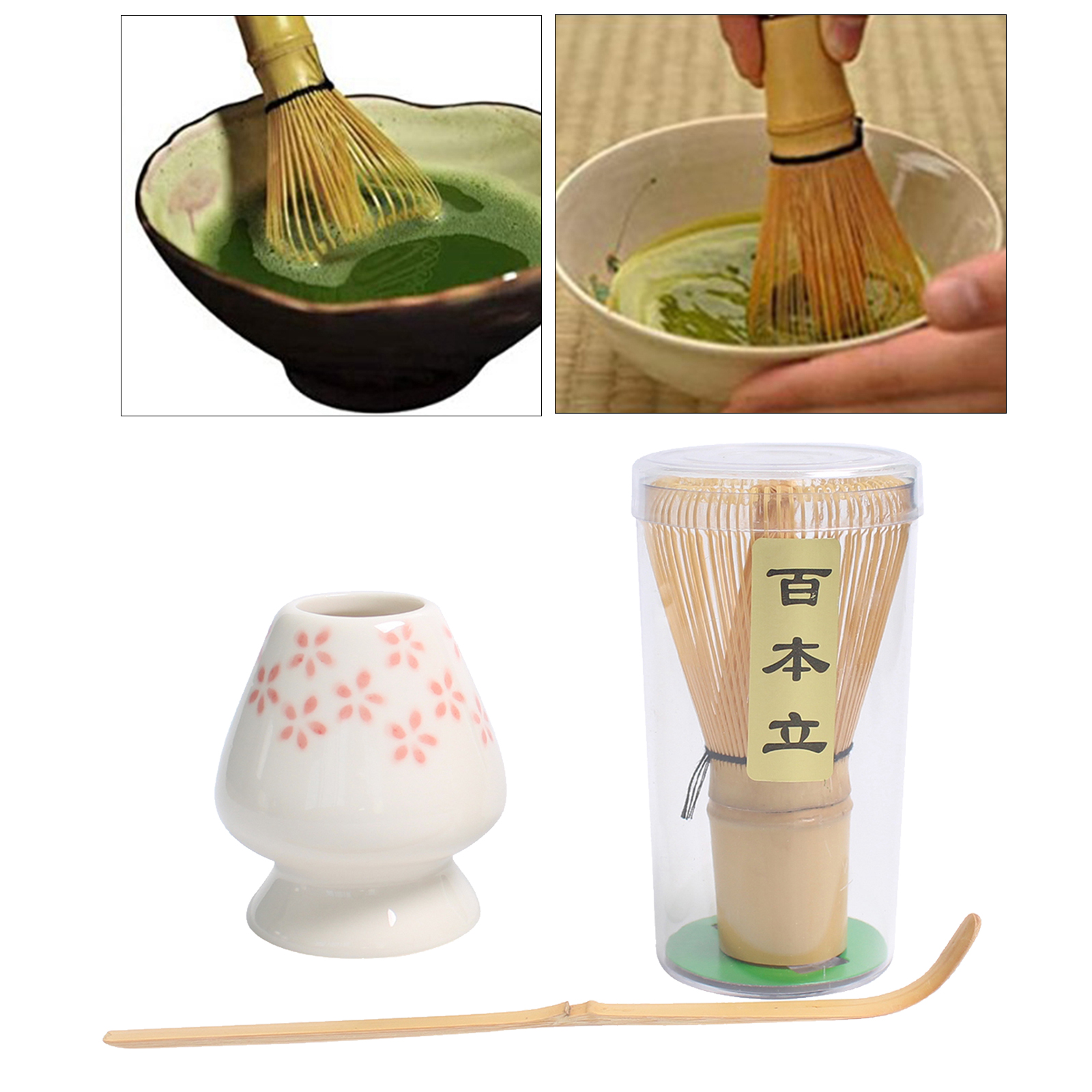 Japanese Style Matcha Tea Whisk Set Bamboo Tea Scoop Gift for Tea Lovers