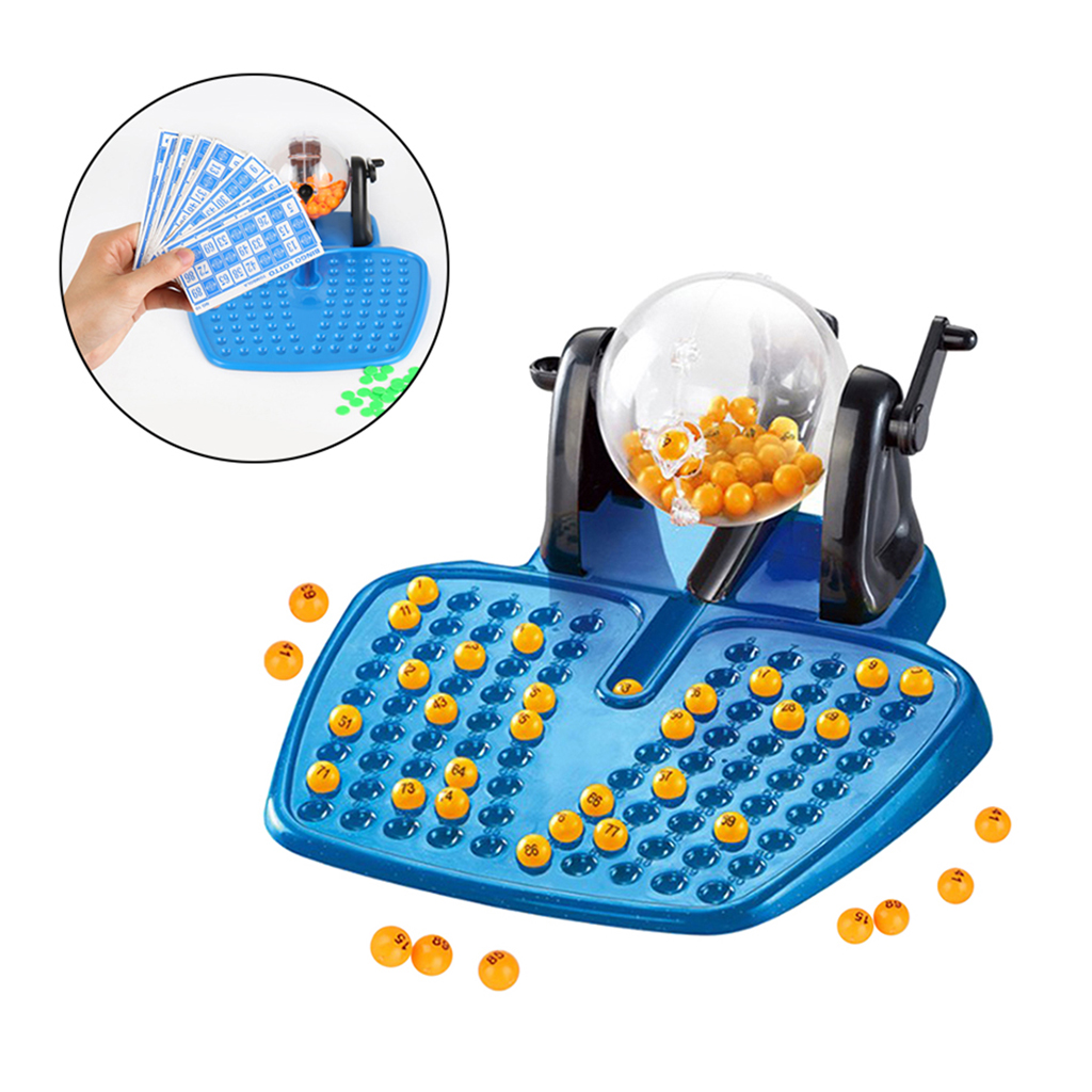 Classic Large Bingo Lottery Game Set From The Rotary Cage Revolving Family