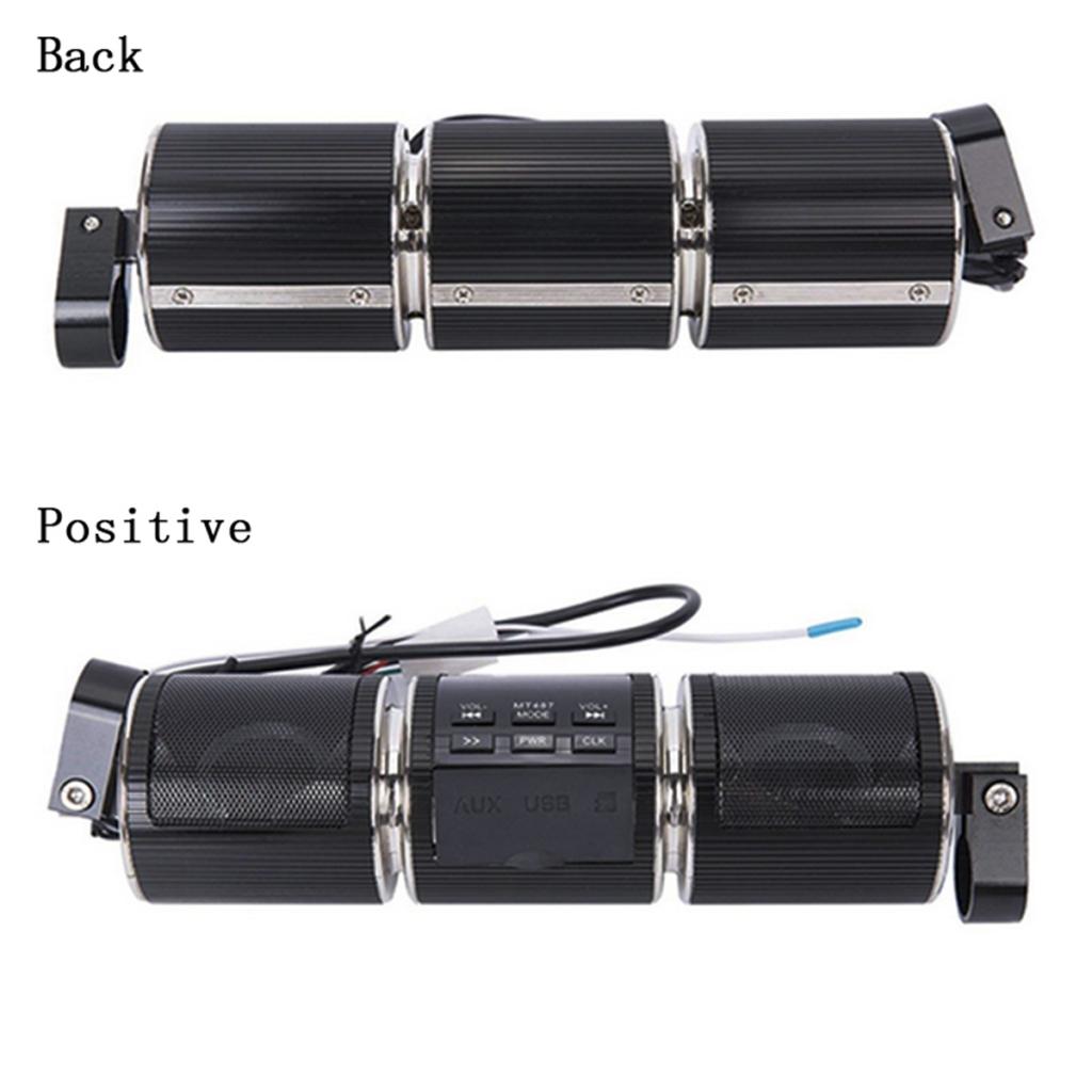 Motorcycle AudioSound System Bluetooth MP3 FM Radio Stereo Speaker Universal