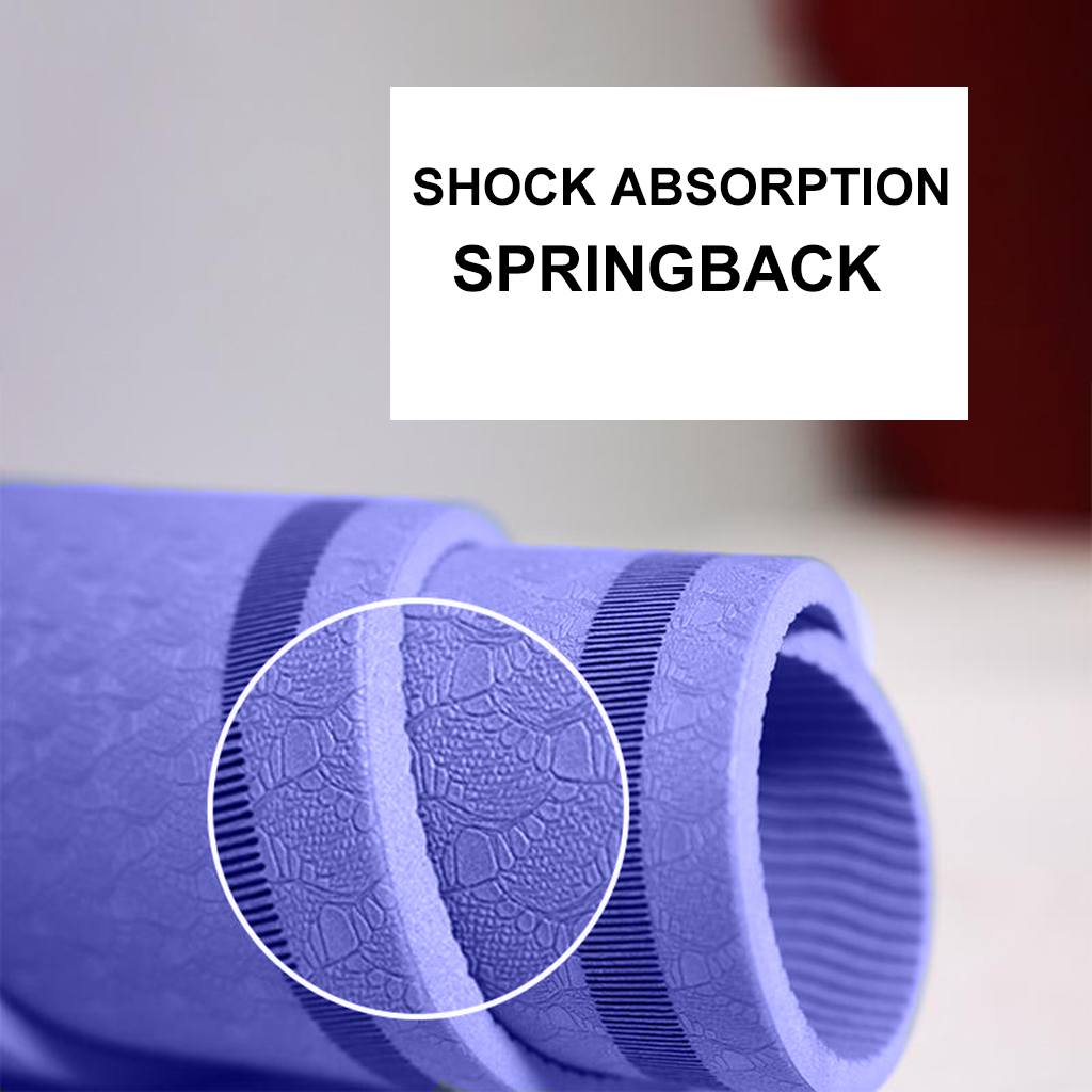 TPE Yoga Pilates Gymnastics Mat Anti-skid Shock Absorption Sports Non-Exercise Rope Skipping Mat High Density Indoor Cushion