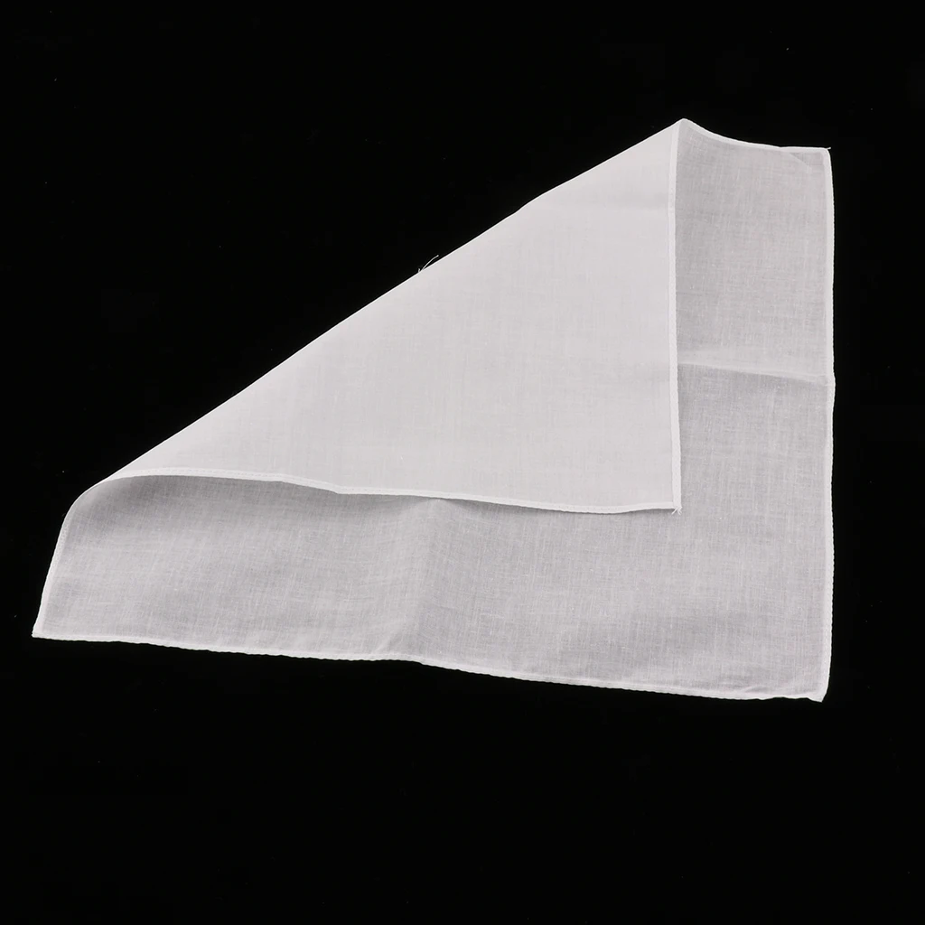 10Pcs Handkerchiefs Unisex Vintage   Cotton Hanky Washable Kerchiefs