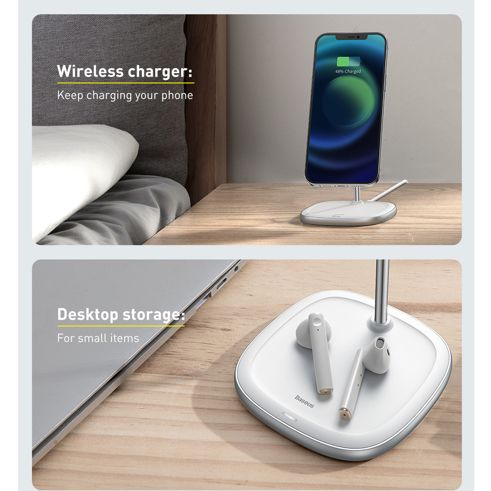 Wireless Charger Pad Desktop Bracket 15W Quick Wireless