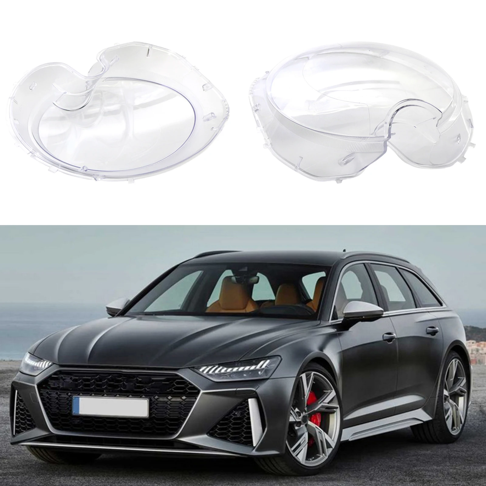 Clear Headlamp Lens Cover Lampshade for Mini R56 Cooper Hatchback 07-13 63127270023 63127270024 Replacement Parts Accessories