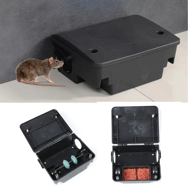 Rat Mice Mouse Rodent Poison Boxes Pest Control Bait Station Box Trap Key  Tool for Home Garden Supplies Rat Traps - AliExpress