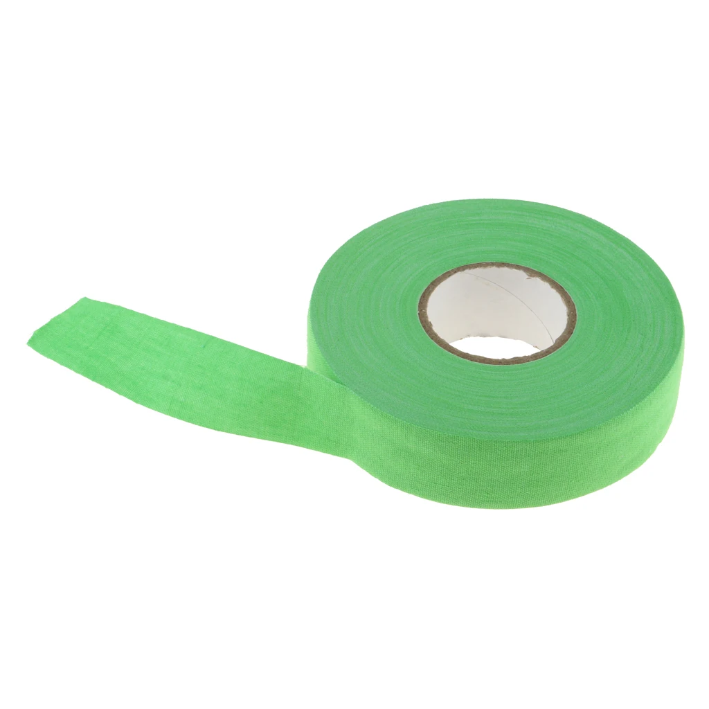 1 Roll Ice Hockey Cloth Tape Cotton Stick Lacrosse Bat Grip Overgrip Sleeve  2.5 