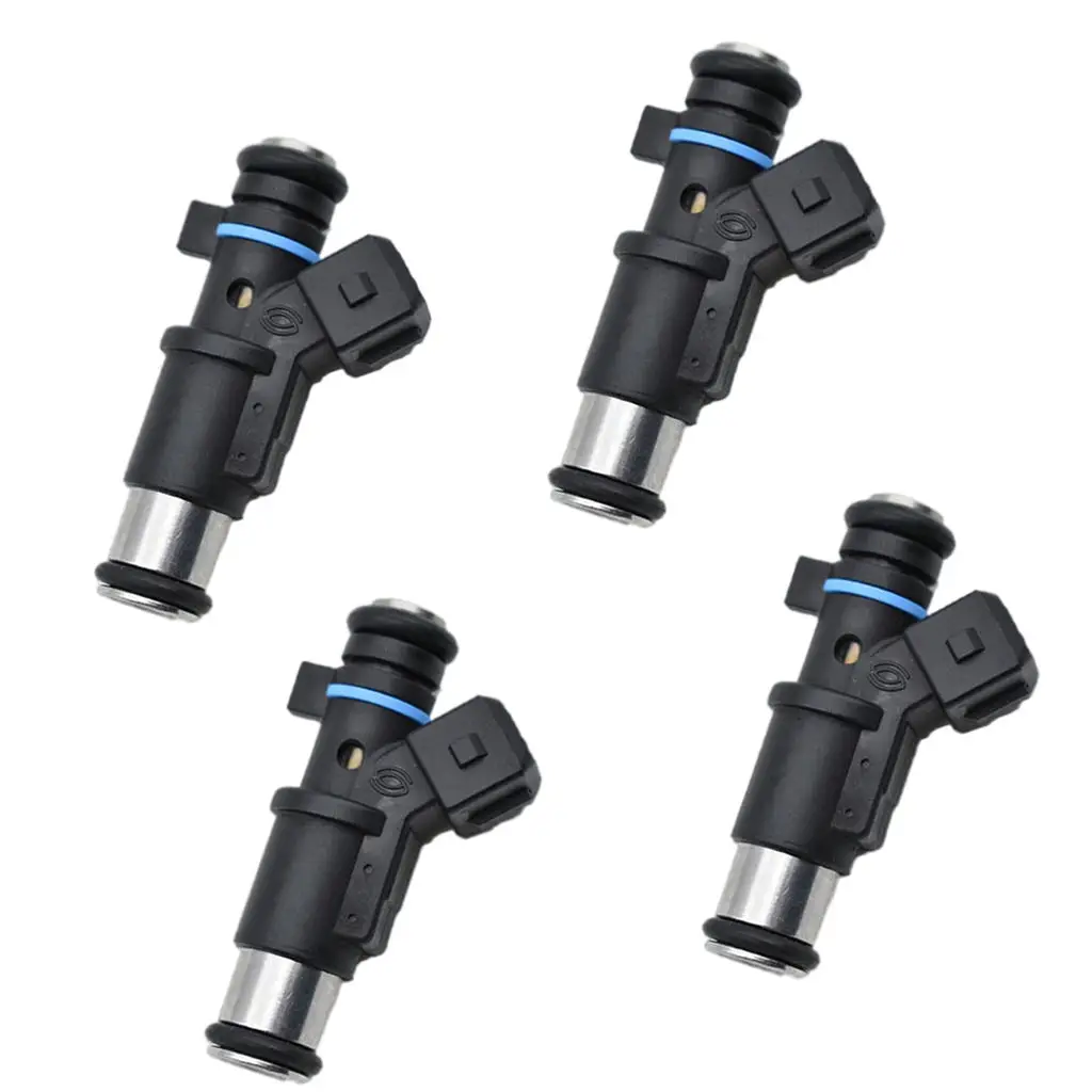 Set of 4 Vehicle Plastic Fuel Injectors 01F002A 348001 Replacement for Peugeot 106 206 306 307